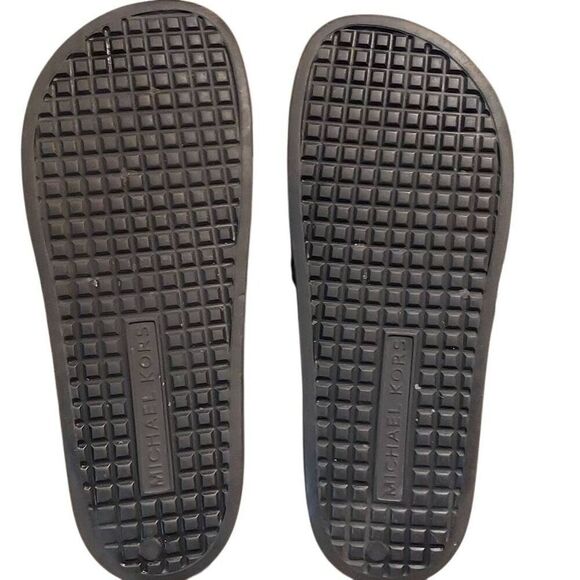 Michael Kors Black Slides | Women’s Size 10 | Luxe Designer - Picture 5 of 6